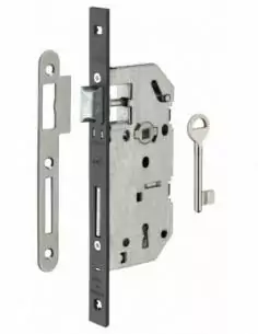 Serrure encastrable pour porte d'entrée monomax nf pdt 1/2 tour bc