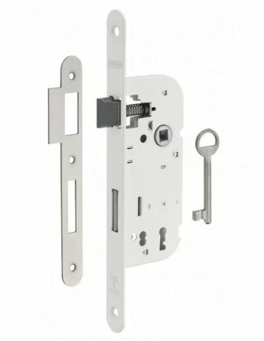 Serrure encastrable pour porte d'intérieur 1 tour v/br 1 clé