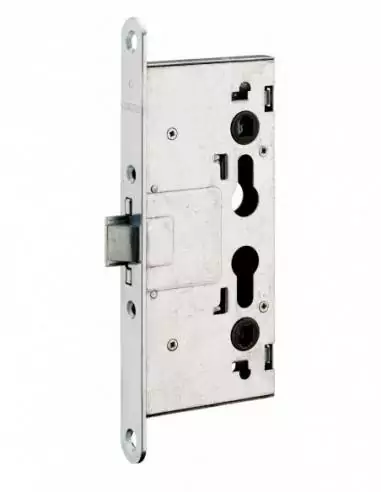 Serrure encastrable pour porte d'intérieur de chaufferie (version anti-panique)