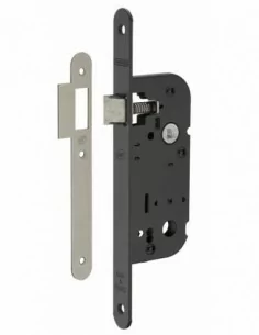 Serrure encastrable pour porte d'intérieur norme n.f bec de cane réversible