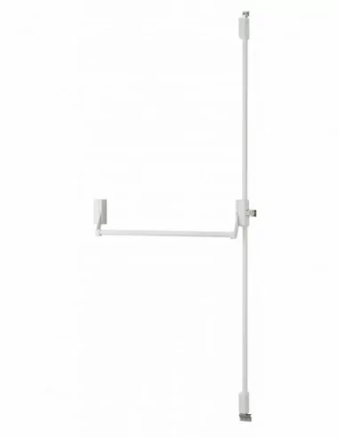 Serrure antipanique 2/3 points haut et bas réversible laqué blanc porte maxi 1150 mm