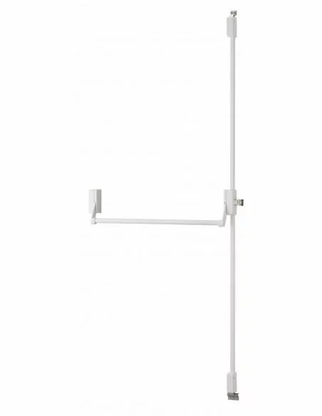 Serrure antipanique 2/3 points haut et bas réversible laqué blanc porte maxi 1150 mm