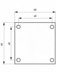 Plaque de propreté laiton 60 x 60 2