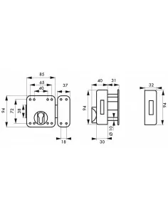 Boîtier rafale cylindre profilé époxy bronze 2