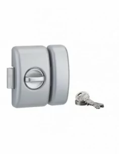 Verrou pour porte d'entrée Universel 5 goup. 45 mm argent 3 clés