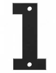 Chiffre 1 à visser Couleur Noir 80mm - THIRARD 2