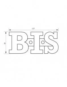Lettres "BIS" à visser hauteur 51mm - THIRARD 2