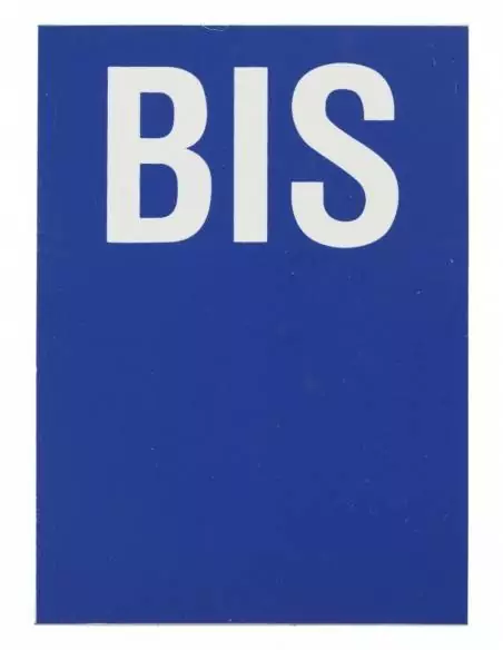 Plaque signalétique "BIS" 65x90mm avec adhésif - THIRARD