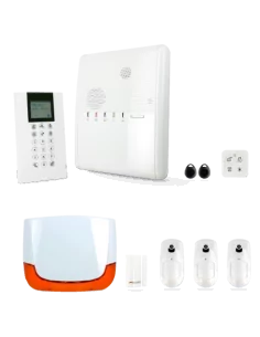 Système d’alarme radio avec levée de doute & sirène extérieure IP / 3G I AGILITY 4 - RISCO