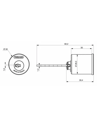 Cylindre TRANSIT 2 à languette - 4 clés - THRARD Cylindre TRANSIT 2 à languette - 4 clés - THRARD