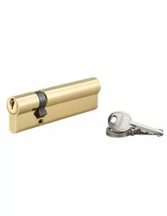 Cylindre à clé crantée 30 x 80 mm laitonné 3 clés