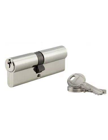 Cylindre Profilé HG 40x45mm - Nickelé, 3 clés - THIRARD