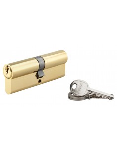 Cylindre 45 x 45 mm 3 clés avec vis de 50 mm laitonné