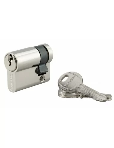 Demi Cylindre Profilé HG 35x10mm - 3 clés, nickelé - THIRARD