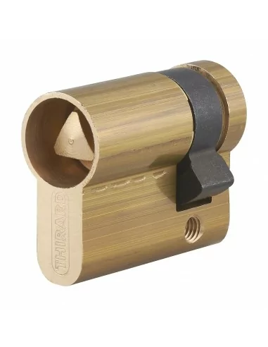 Demi Cylindre Profilé HG 30x10mm - Triangle 9mm, nickelé - THIRARD