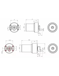 Adaptateur lap cylindre double 2