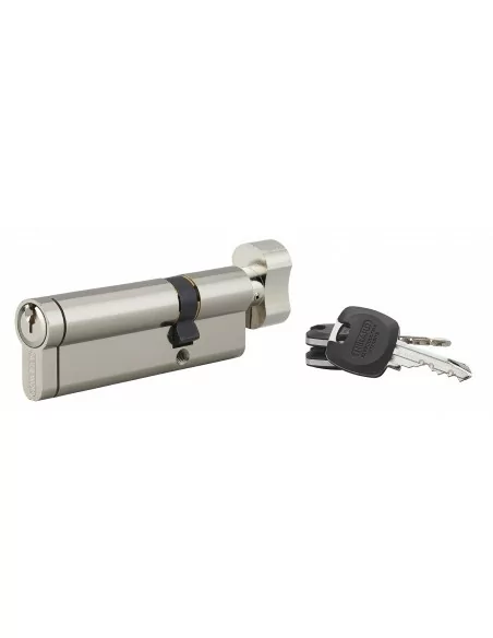 Cylindre Profilé HG5+ à bouton, 30BTx60mm - 3 clés, nickelé - THIRARD