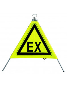 Tripode de signalisation pliable zone atex intersignaletic TRIPOZA