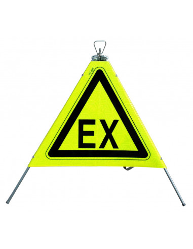 Tripode de signalisation pliable zone atex intersignaletic TRIPOZA