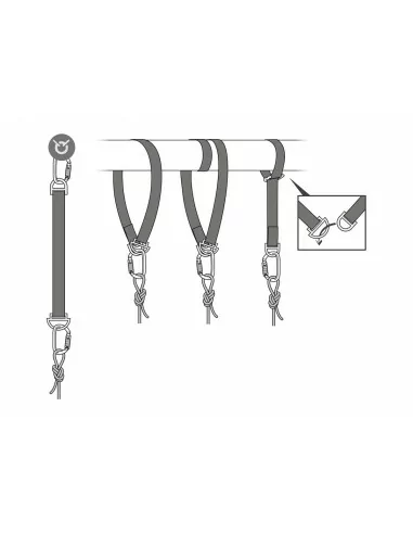 Sangle d'amarrage CONNEXION FIXE - Longueur 100cm - PETZL Sangle d'amarrage CONNEXION FIXE - Longueur 100cm - PETZL