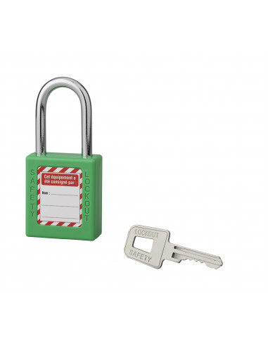 Cadenas de consignation 40 anse 38mm Vert MVC Cadenas de consignation 40 anse 38mm Vert MVC