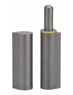 Paumelle a souder h.140mm bague laiton 2