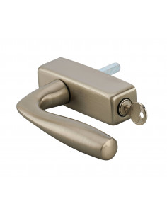 Béquille SHARK pour fenêtre, nickelé satiné, 1 clé - THIRARD 2