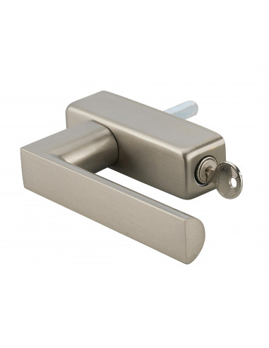 Béquille FIFTY pour fenêtre, nickelé satiné mat, 1 clé - THIRARD Béquille FIFTY pour fenêtre, nickelé satiné mat, 1 clé - THIRARD