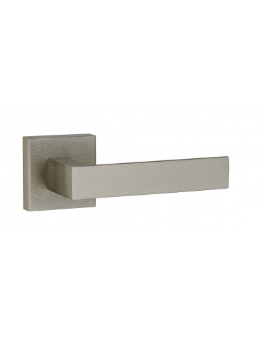 Paire de béquilles FIFTY pour porte, carré 7mm, nickelé satiné - THIRARD