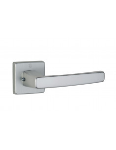 Paire de béquilles ARCHIMEDE pour porte, carré 7mm, argent - THIRARD