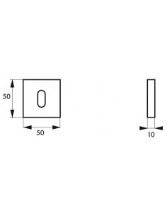 Paire de rosaces ARCHIMEDE, trou de clé, couleur f2 - THIRARD 2