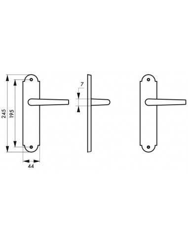 Ensemble bois brut Regence entraxe 195 bdc br Ensemble bois brut Regence entraxe 195 bdc br