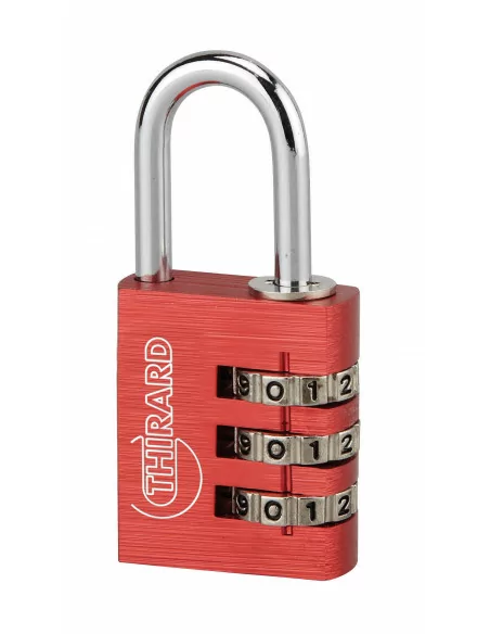 Cadenas MAXIUM COLOR à code 30mm rouge