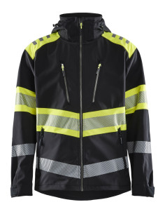 Veste softshell Haute Visibilité 4494 - Noir/Jaune Fluo, Taille XS - BLAKLADER