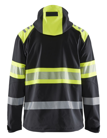 Veste softshell Haute Visibilité 4494 - Noir/Jaune Fluo, Taille XS - BLAKLADER