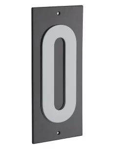 Plaque signalétique "0" 56x130mm à  visser - THIRARD