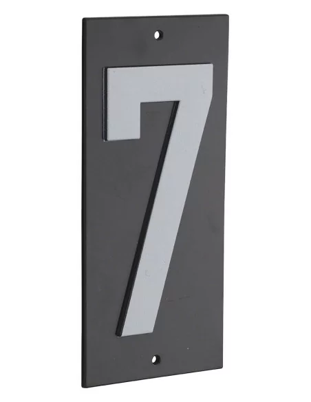 Plaque signalétique "7" 56x130mm à  visser - THIRARD