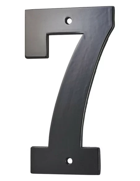 Plaque signalétique "7" 80mm noir à visser - THIRARD