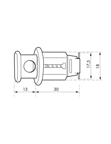 Verrouillage mini disjoncteur Push-Out 11mm - THIRARD Verrouillage mini disjoncteur Push-Out 11mm - THIRARD