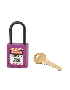 Cadenas de consignation ABS 38mm Ø 4,76mm violet - THIRARD