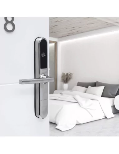 Poignée connectée Intelock ROOM - Finition argent - INTELOCK Poignée connectée Intelock ROOM - Finition argent - INTELOCK