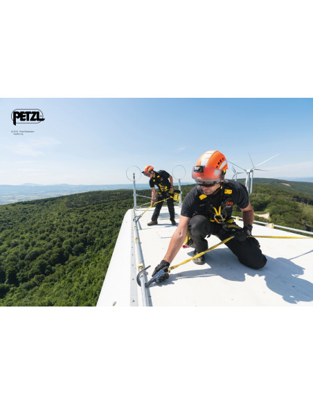 Harnais antichute et de maintien au travail pour l'éolien VOLTWIND - Version Européenne, Noir/Jaune, Taille 2 - PETZL