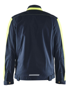 Veste de travail Industrie Stretch 2D 4444 - Bleu Marine/Jaune, Taille L - BLAKLADER 2
