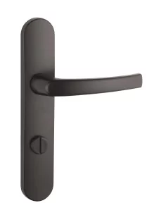 Poignée de porte à condamnation Sultane - Entraxe 195mm, Noir - THIRARD 2