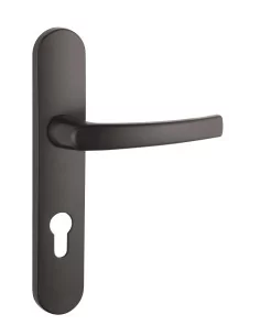 Poignée de porte Sultane trou de cylindre - Entraxe de 195mm, Noir - THIRARD