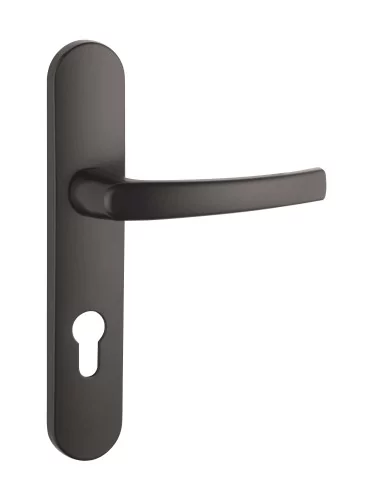 Poignée de porte Sultane trou de cylindre - Entraxe de 195mm, Noir - THIRARD