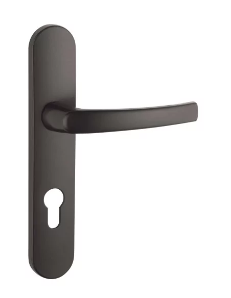 Poignée de porte Sultane trou de cylindre - Entraxe de 195mm, Noir - THIRARD