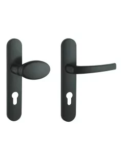 Poignée de porte palière Sultane - Entraxe 195mm, Noir - THIRARD 2