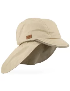 Casquette de protection avec protège nuque amovible - Anti UV, anti infrarouges, beige - SOWAY