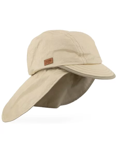 Casquette de protection avec protège nuque amovible - Anti UV, anti infrarouges, beige - SOWAY